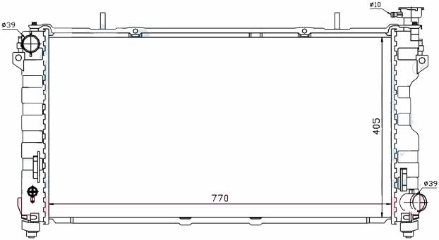 Радиатор CHRYSLER VOYAGER 2001-2004