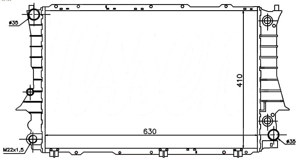 Радиатор AUDI 100 (C4) 1991-1994