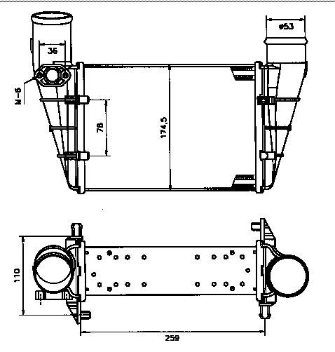 Интеркулер AUDI (A6) 1997-2001