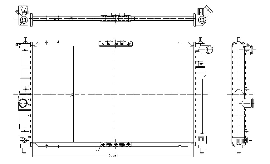 Радиатор DAEWOO LANOS 1997-2000