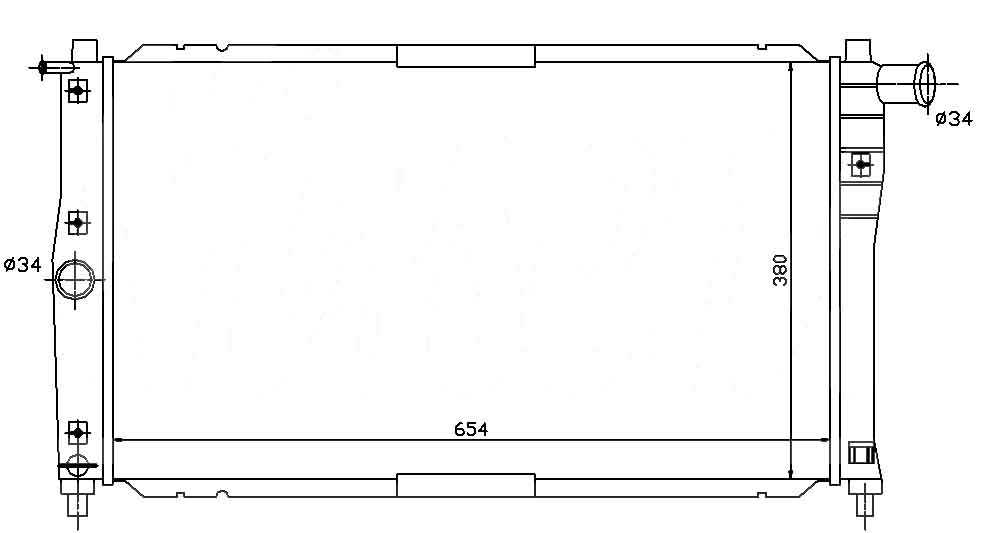 Радиатор DAEWOO NUBIRA 1997-1999