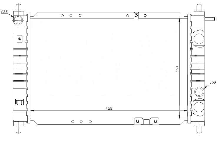 Радиатор DAEWOO MATIZ 1998-2000