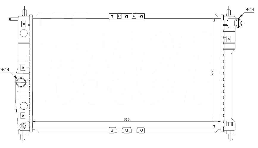 Радиатор DAEWOO NUBIRA 1999-2003