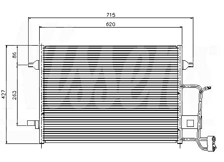 Радиатор кондиционера AUDI (A6) 1997-2001
