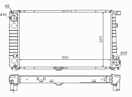 Радиатор BMW 3 (E36) 1990-1998