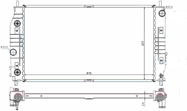 Радиатор CHRYSLER 300M 1999-2004
