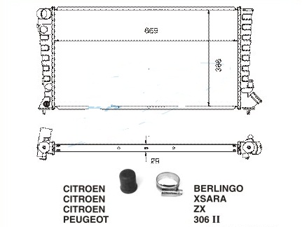 Радиатор CITROEN BERLINGO 1996-2002