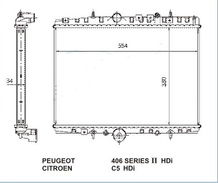 Радиатор CITROEN C5 2001-2008