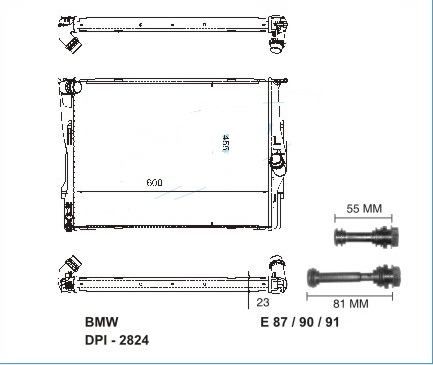 Радиатор BMW 3 (E90) 2005-2009