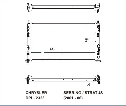 Радиатор CHRYSLER SEBRING 2001-2003