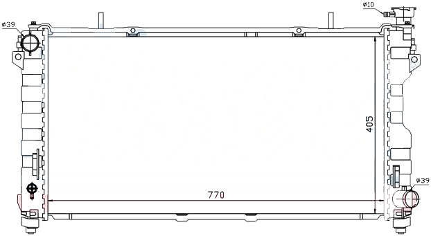 Радиатор CHRYSLER VOYAGER 2001-2004
