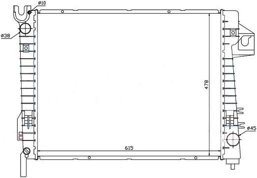 Радиатор DODGE RAM 2002-2009