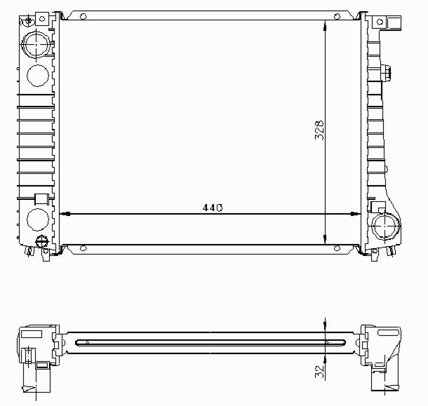 Радиатор BMW 3 (E30) 1982-1990