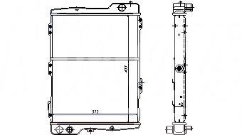 Радиатор AUDI 200 1982-1990