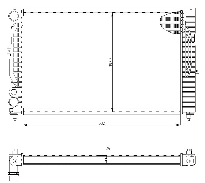 Радиатор AUDI (A4) 1994-1999