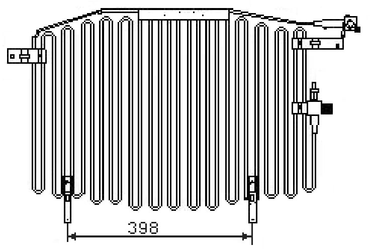 Радиатор кондиционера AUDI 100 (C4) 1991-1994