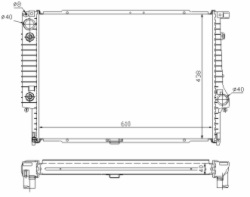Радиатор BMW 5 (E34) 1988-1995