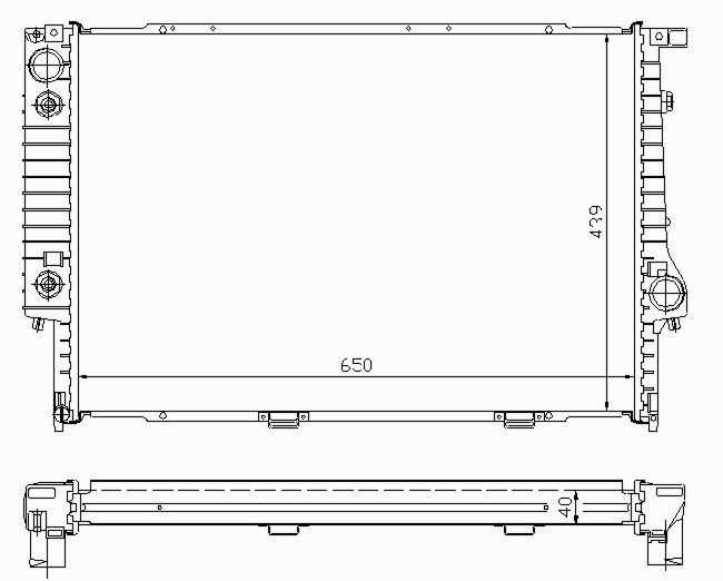 Радиатор BMW 5 (E34) 1988-1995