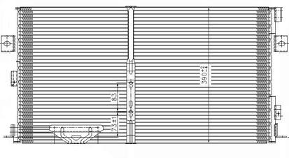 Радиатор кондиционера CHRYSLER TOWN COUNTRY 1996-2001