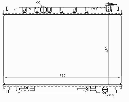 Радиатор NISSAN MURANO 2003-2008