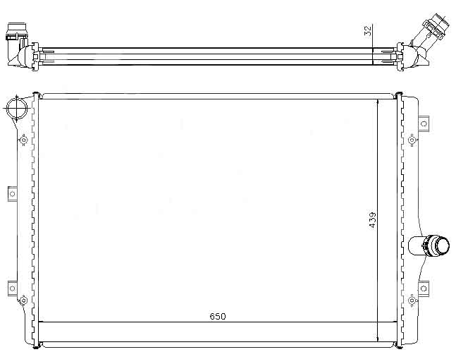 Радиатор VW PASSAT (B6) 2006-2010