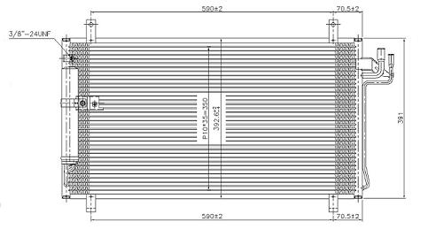 Радиатор кондиционера NISSAN INFINITI G35 2003-2006