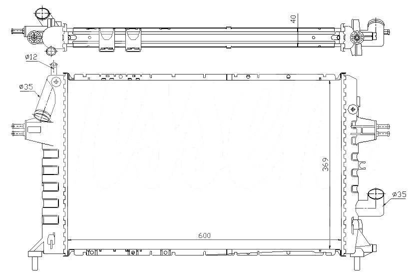 Радиатор OPEL ZAFIRA 1999-2004