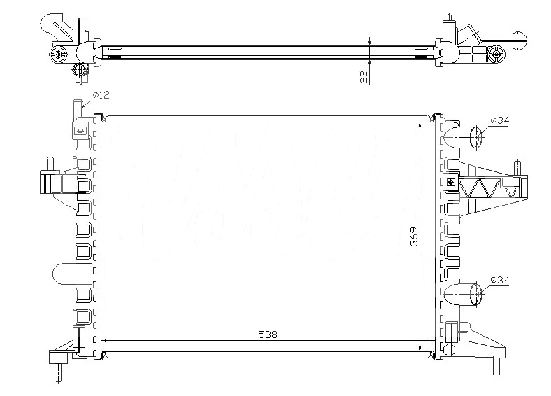 Радиатор OPEL CORSA (C) 2000-2003