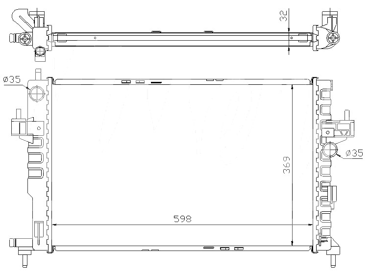 Радиатор OPEL CORSA (C) 2000-2003