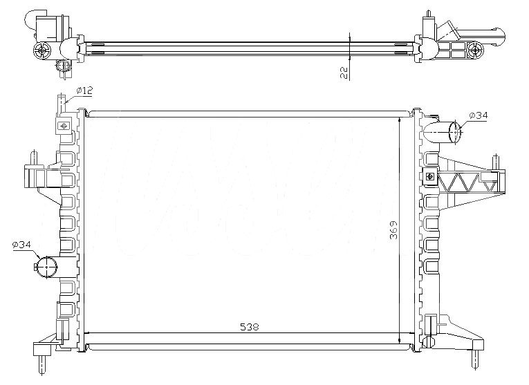 Радиатор OPEL CORSA (C) 2000-2003