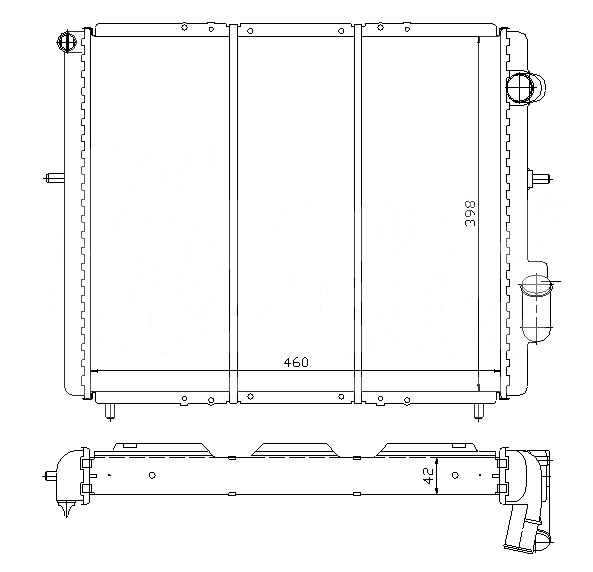 Радиатор RENAULT CLIO 1990-1998