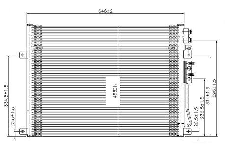 Радиатор кондиционера JEEP GRAND CHEROKEE 2005-2010
