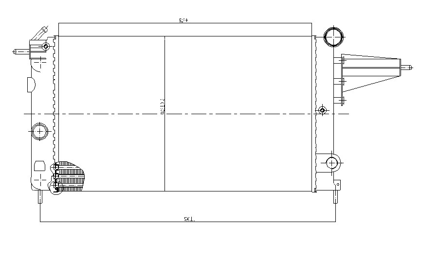 Радиатор OPEL VECTRA (A) 1988-1995