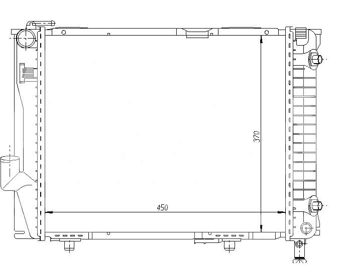 Радиатор MERCEDES BENZ (W124) 1985-1995