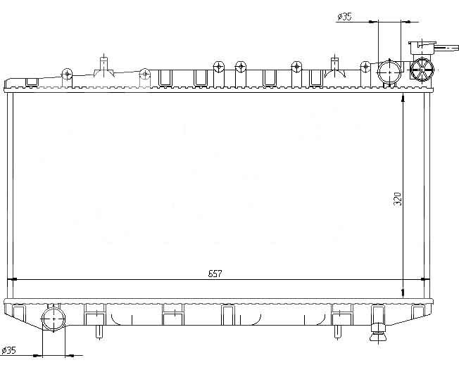 Радиатор NISSAN ALMERA (N15) 1995-1999