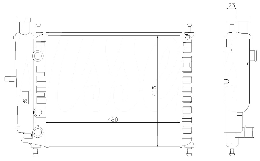 Радиатор FIAT MAREA 1996-