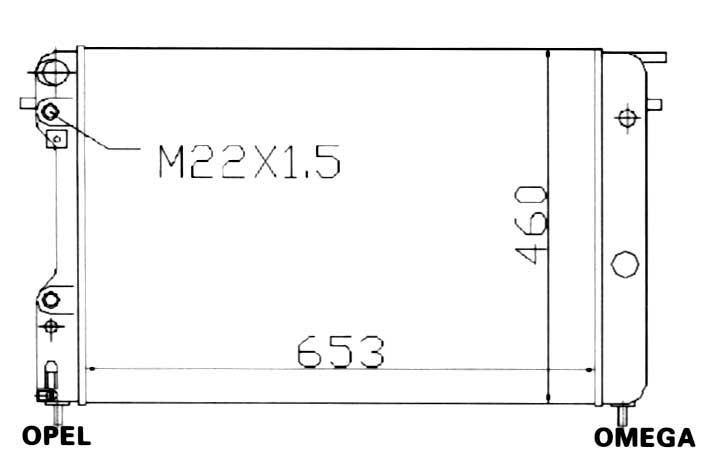 Радиатор OPEL OMEGA (B) 1994-1999