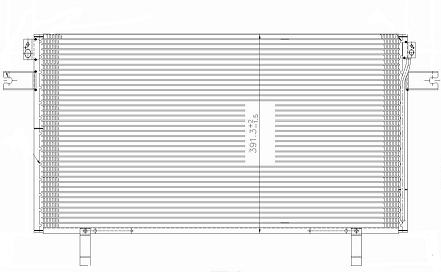 Радиатор кондиционера NISSAN MAXIMA 2004-