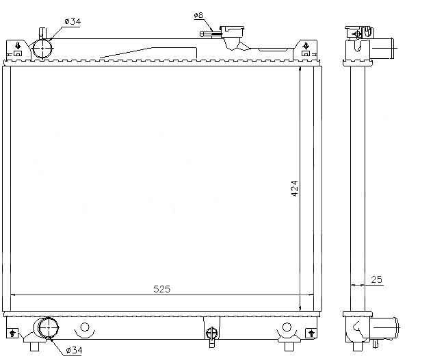 Радиатор SUZUKI GRAND VITARA 1998-2005
