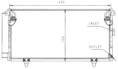 Радиатор кондиционера SUBARU LEGACY 2010-