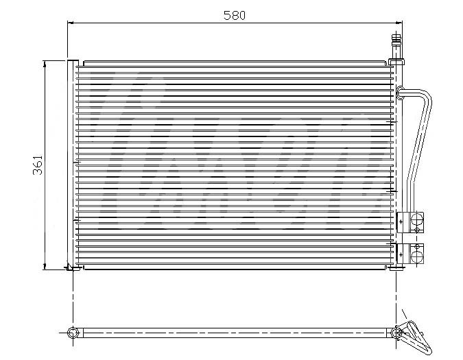 Радиатор кондиционера FORD FIESTA VI 2002-2008