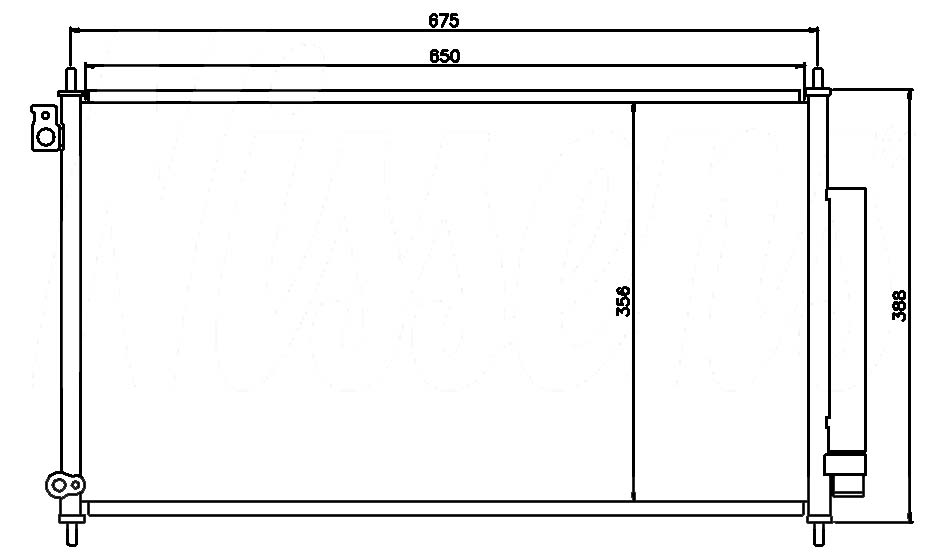 Радиатор кондиционера HONDA ACCORD 2003-2007