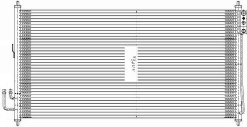 Радиатор кондиционера NISSAN MURANO 2003-2008