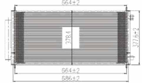 Радиатор кондиционера HONDA CR-V 2007-2011