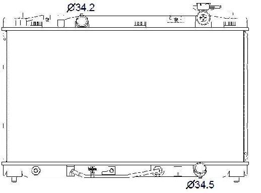 Радиатор TOYOTA VENZA 2008-