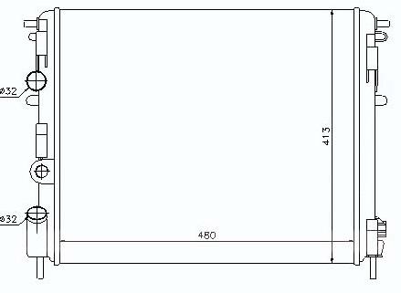 Радиатор RENAULT KANGOO 1997-2003