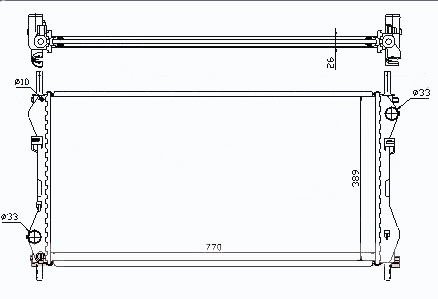 Радиатор FORD TRANSIT 2000-2006