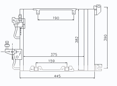 Радиатор кондиционера OPEL ZAFIRA 2005-2011