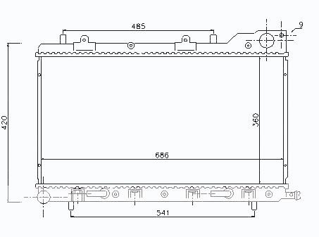 Радиатор SUBARU FORESTER 2003-2005