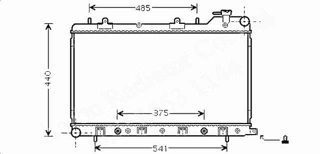Радиатор SUBARU FORESTER 2006-2008